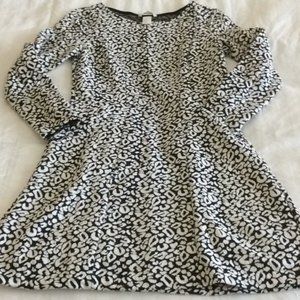 H&M Black and White Leopard Print Dress